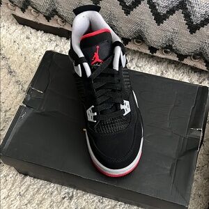 Nike Kids Black and Red Sneakers